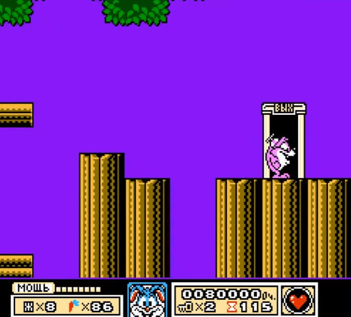 Tiny Toon Adventures - геймплей игры Dendy\NES